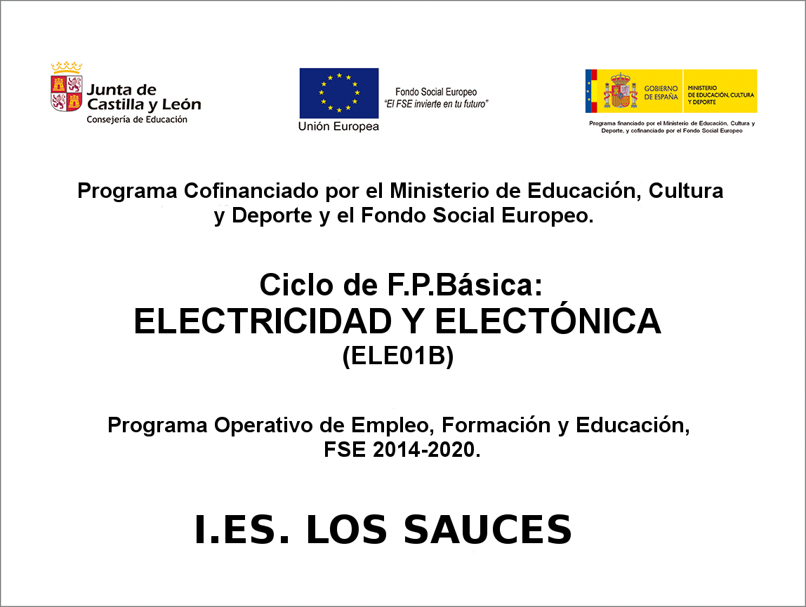 Ciclo de FPB: Electricidad y Electrónica.